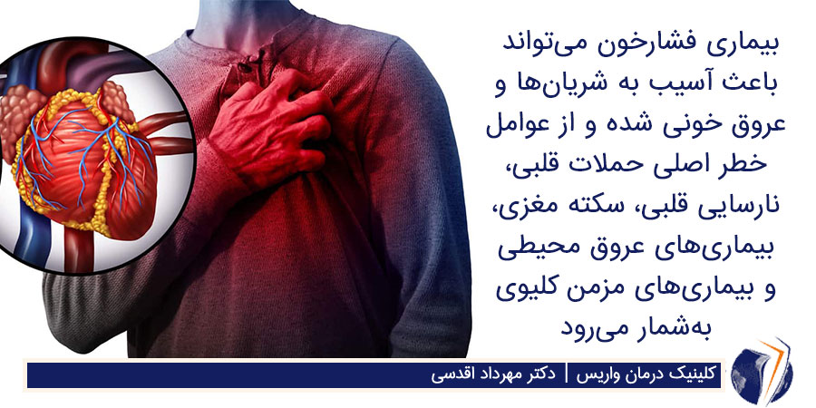 فشار خون بالا باعث فعالیت بیش از حد قلب می‌شود